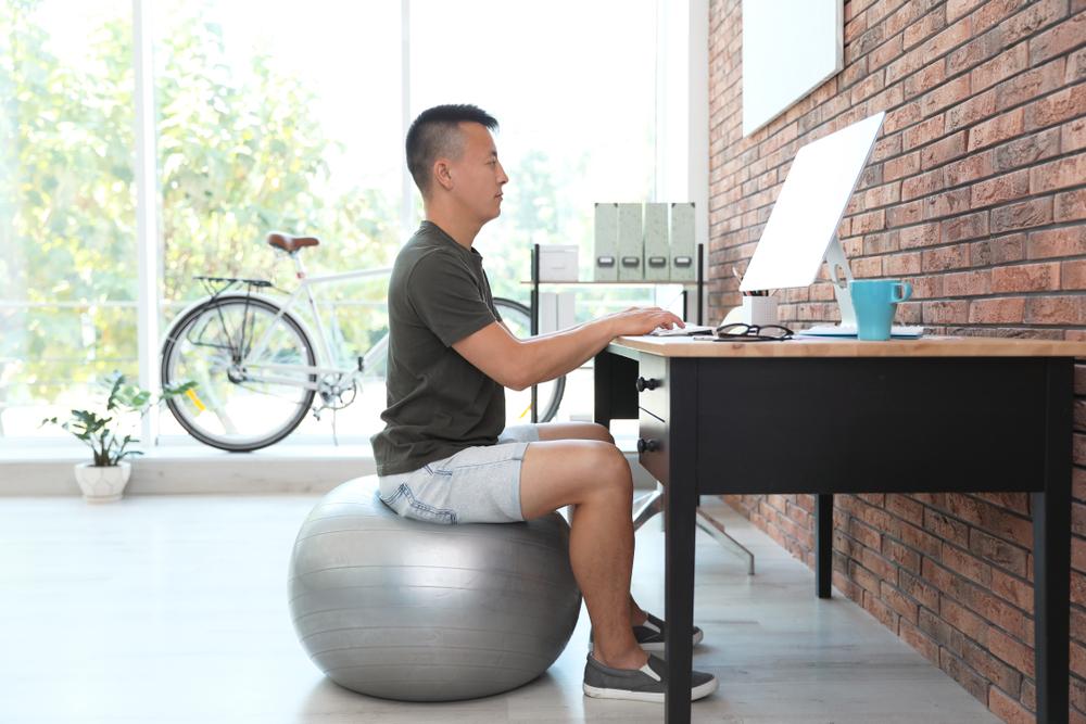 Is Using an Exercise Ball as an Office Chair a Good Idea?